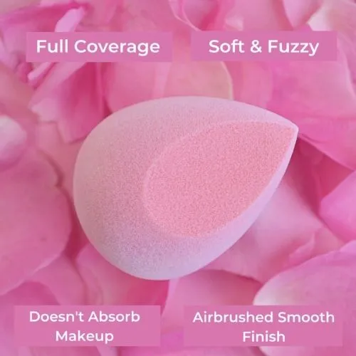 1 Microfiber Sponge (blush)   1 Microfiber Sponge (contour & baking)   1 Makeup Sponge Holder (Gold)