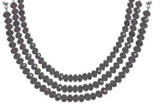 12" SILVER CRYSTAL BEAD MAGNETIC CHANDELIER GARLAND (Set/3)
