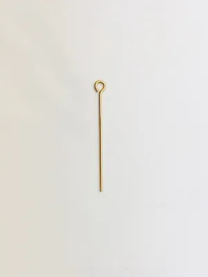 14k gold filled, eye pin, 329C - 1.00 (14KGF)  Eye pins, 029 “X1”  24 gauge wire, 14k gold filled