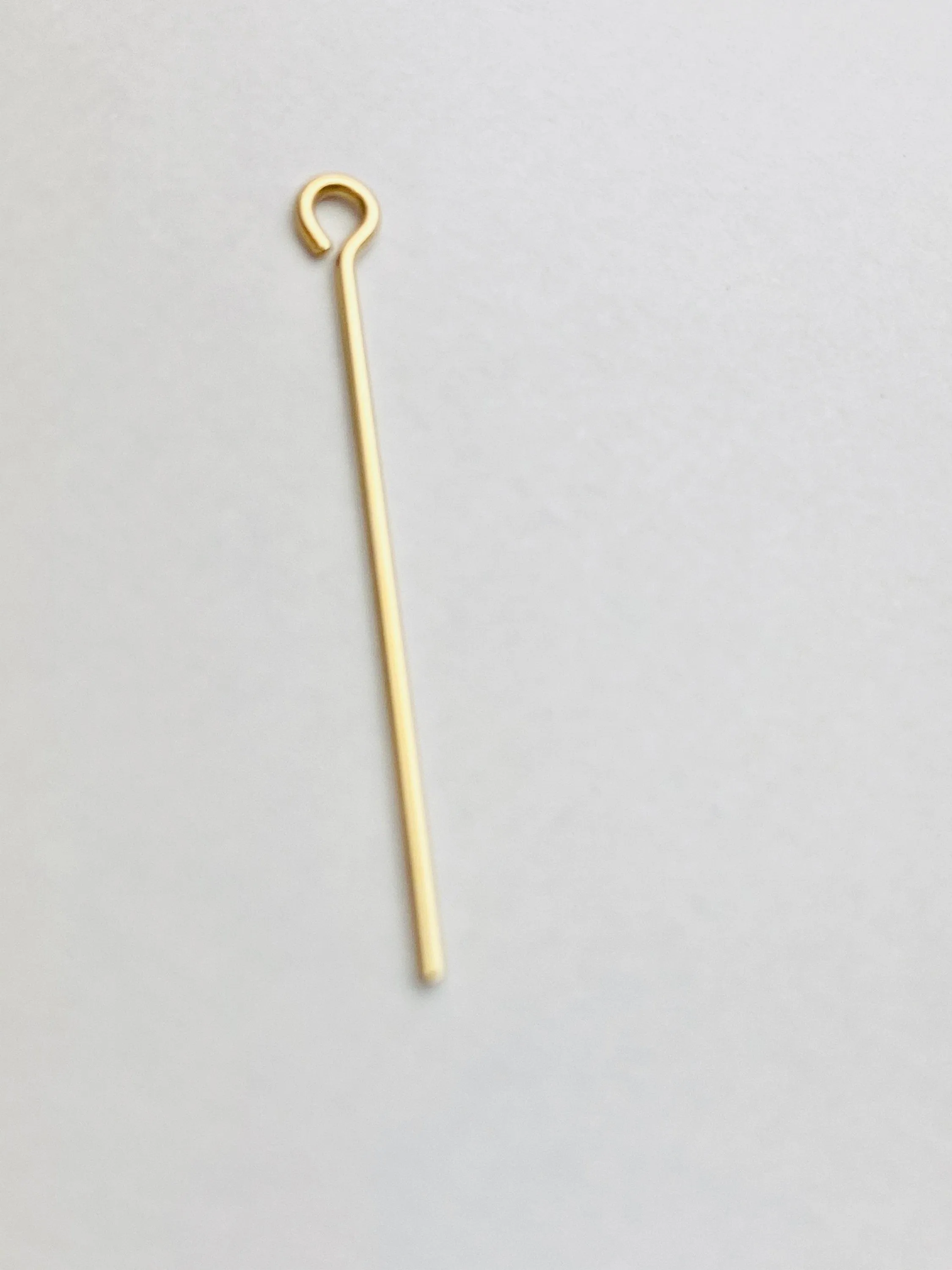 14k gold filled, eye pin, 329C - 1.00 (14KGF)  Eye pins, 029 “X1”  24 gauge wire, 14k gold filled
