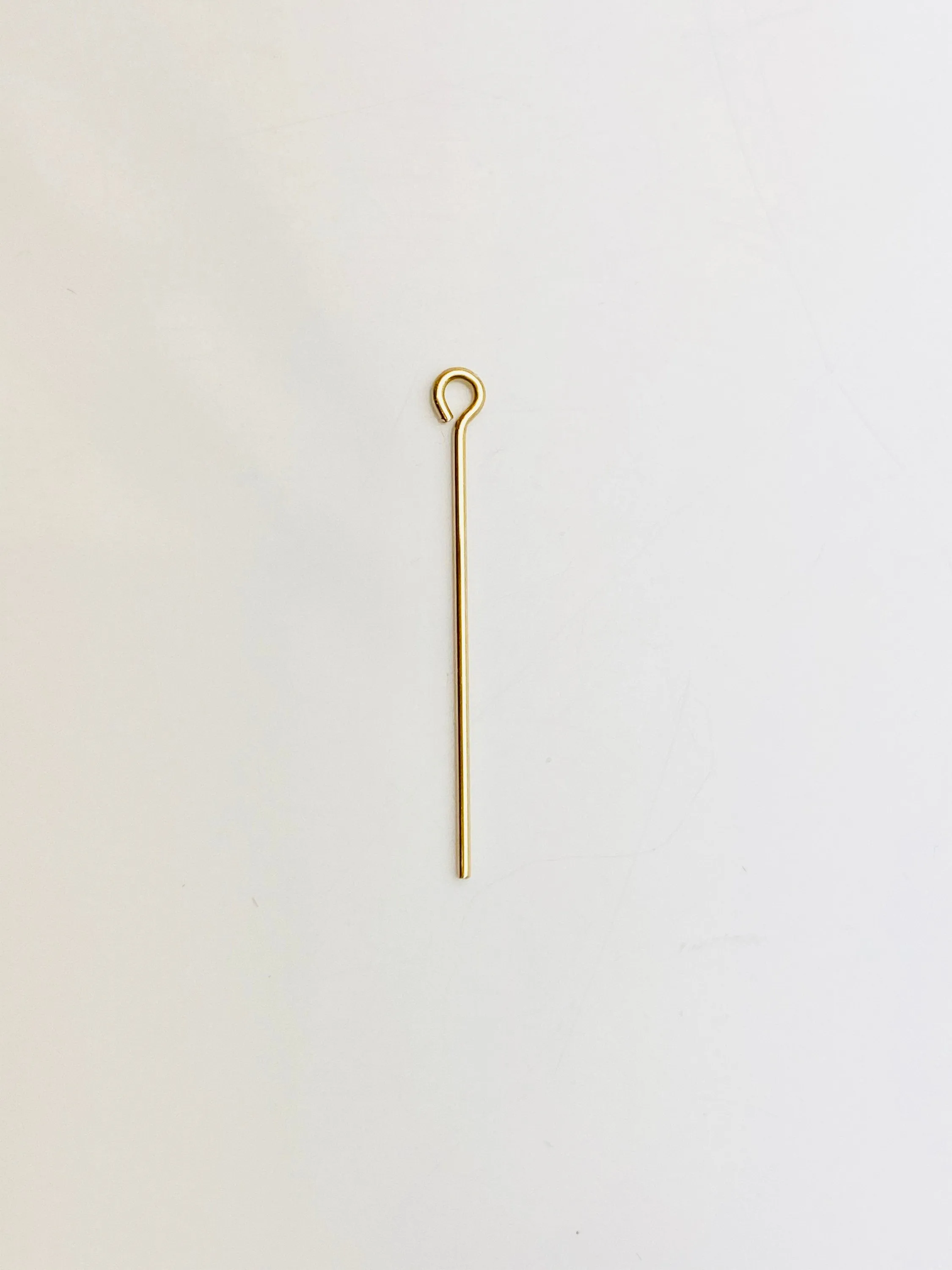 14k gold filled, eye pin, 329C - 1.00 (14KGF)  Eye pins, 029 “X1”  24 gauge wire, 14k gold filled