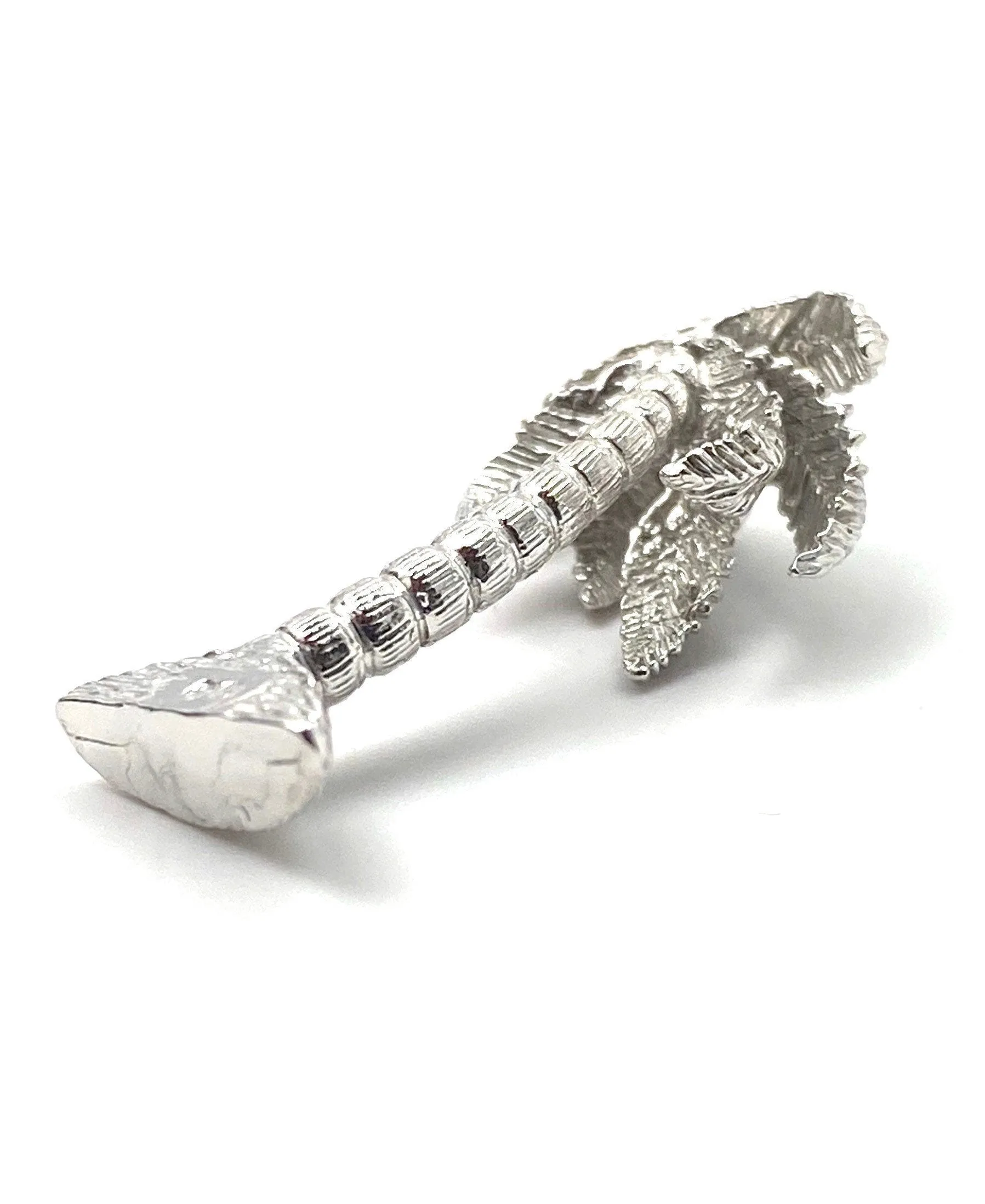 14K solid white gold, rose gold and yellow gold palm tree charm, SKU# L-90