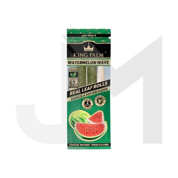 2 King Palm Flavoured Slim 1.5G Rolls