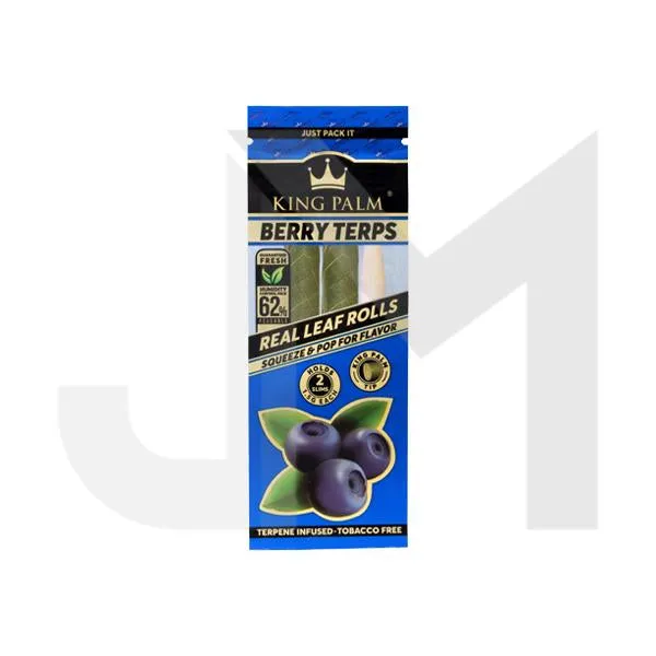 2 King Palm Flavoured Slim 1.5G Rolls