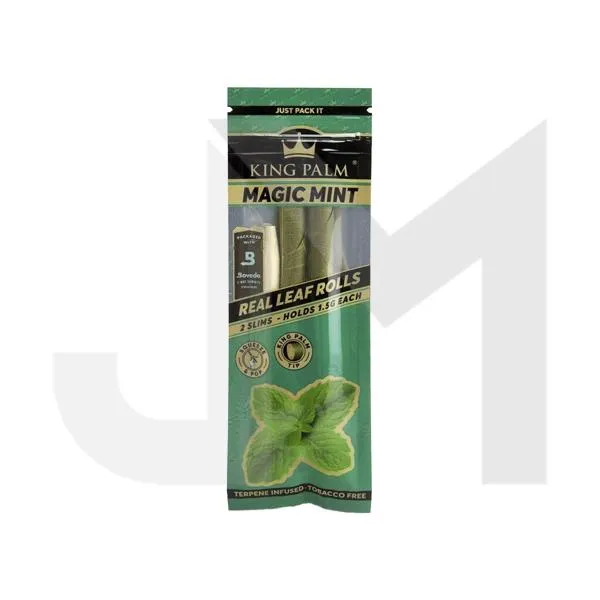2 King Palm Flavoured Slim 1.5G Rolls