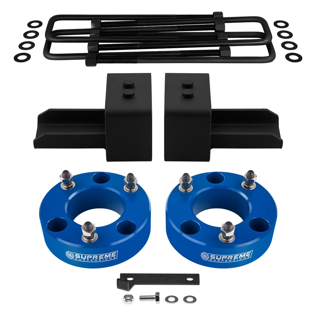 2004-2022* Ford F-150 4WD Full Suspension Lift Kit | Includes US Patent Pending Rear Lift Blocks with Built-In Bump Stop Landing Plates
