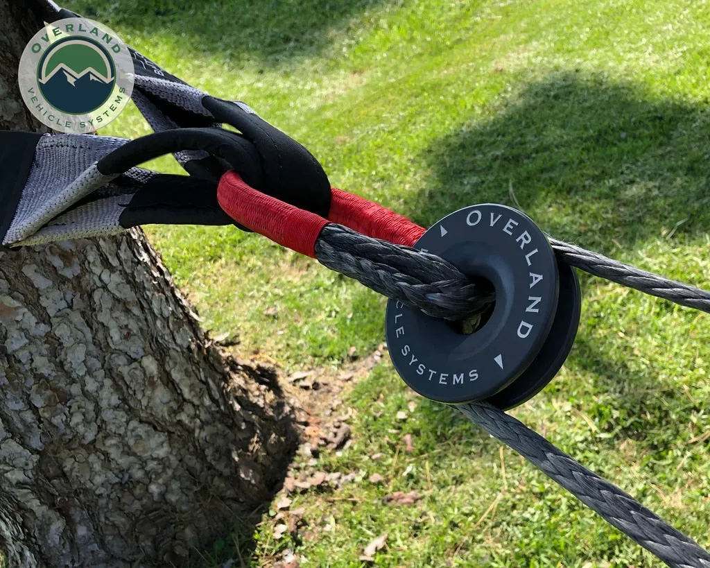 23 Inch Soft Shackle 7/16 Inch Diameter Combo Pack 41,000 lb and 4.0 Inch Recovery Ring Overland Vehicle Systems