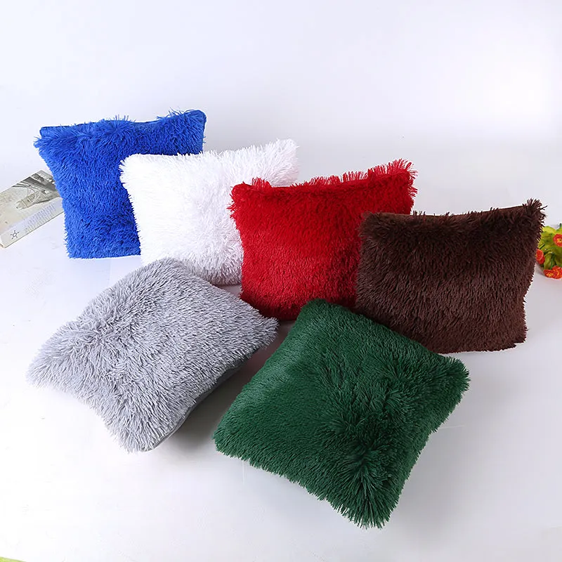 43*43cm Solid Color Soft Pillow