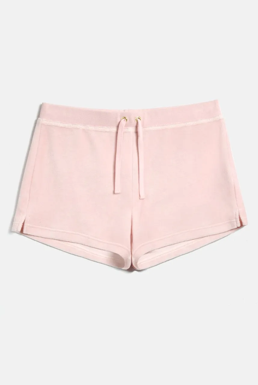 ALMOND BLOSSOM RENAISSANCE CREST BAMBOO VELOUR HERITAGE SHORTS