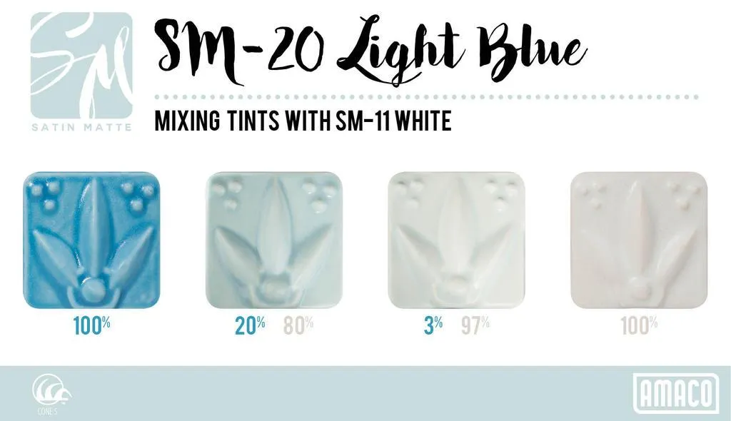 AMACO Satin Matte Light Blue 472ml