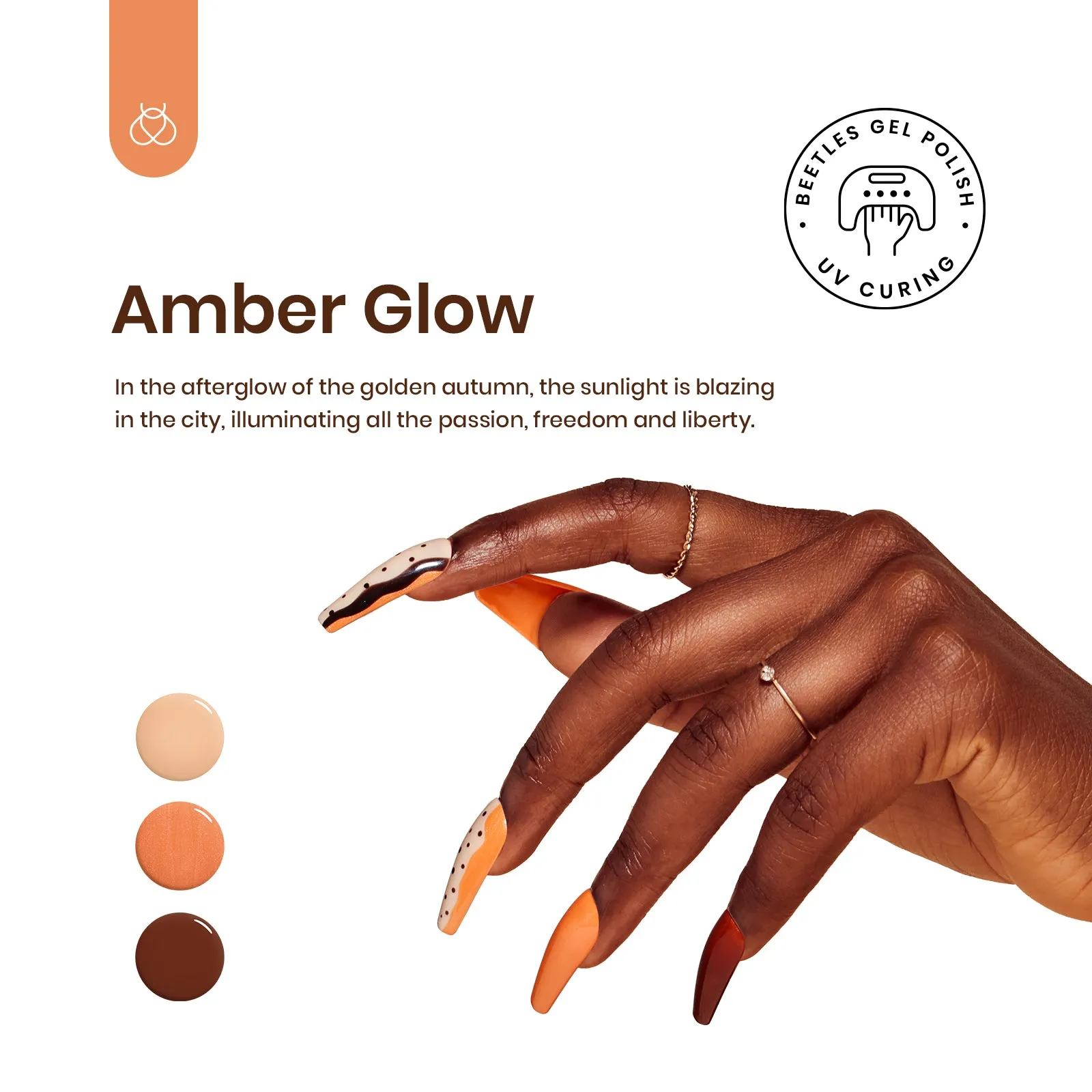 Amber Glow | 6 Colors Gel Polish Set