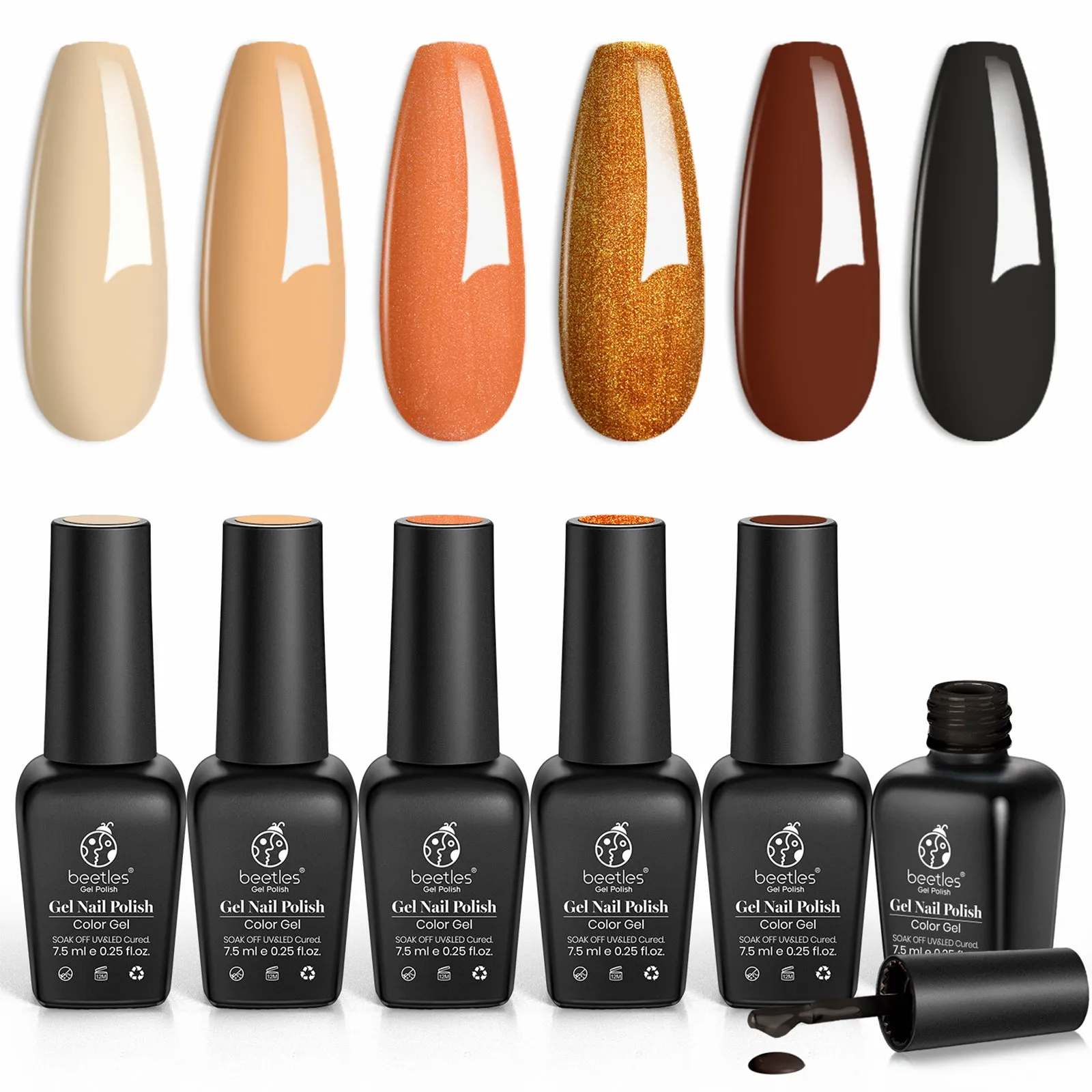 Amber Glow | 6 Colors Gel Polish Set