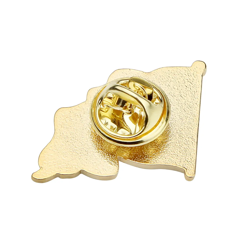 American Flag Pin with Waving Flag Shape