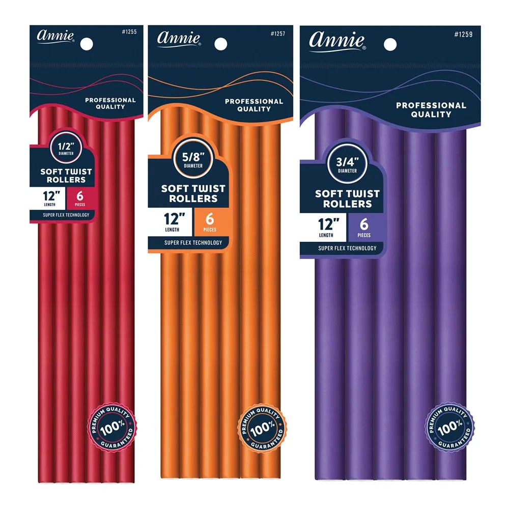 ANNIE Soft Twist Rollers (12inch)