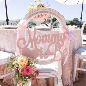 Baby Shower Chair Sign