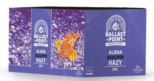 Ballast Point Aloha Sculpin Hazy IPA 6x330mL