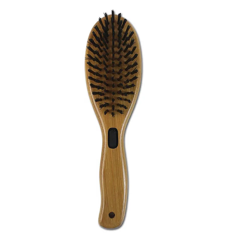 Bamboo Groom Combo Brush with Bristles & Pins