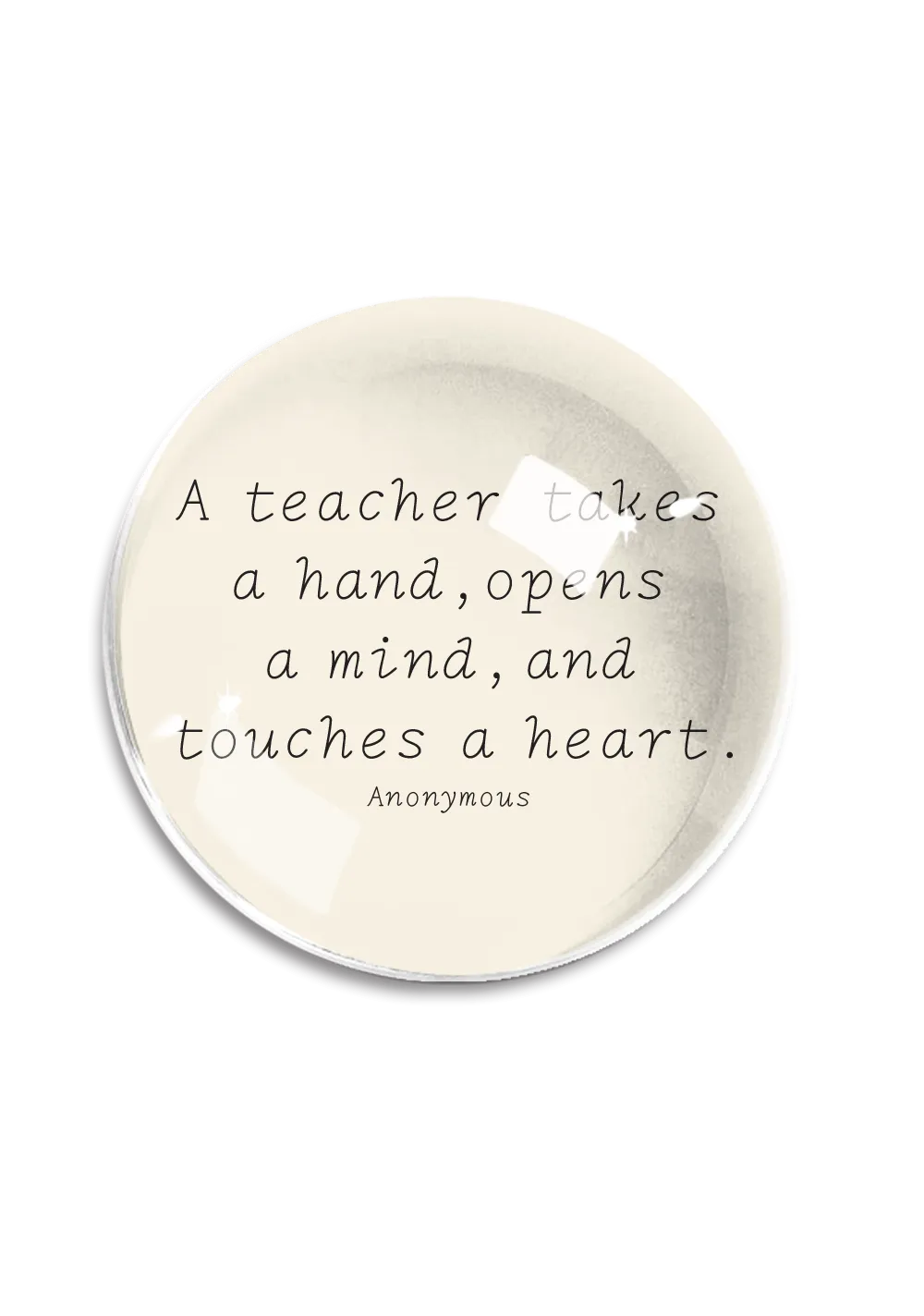 Ben's Garden - A Teacher Takes a Hand Crystal Dome Paperweight