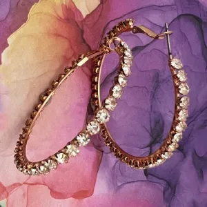 big crystal hoops
