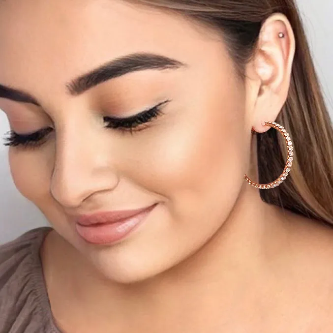 big crystal hoops