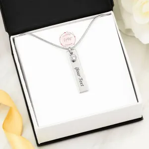 Birthstone Name Necklace