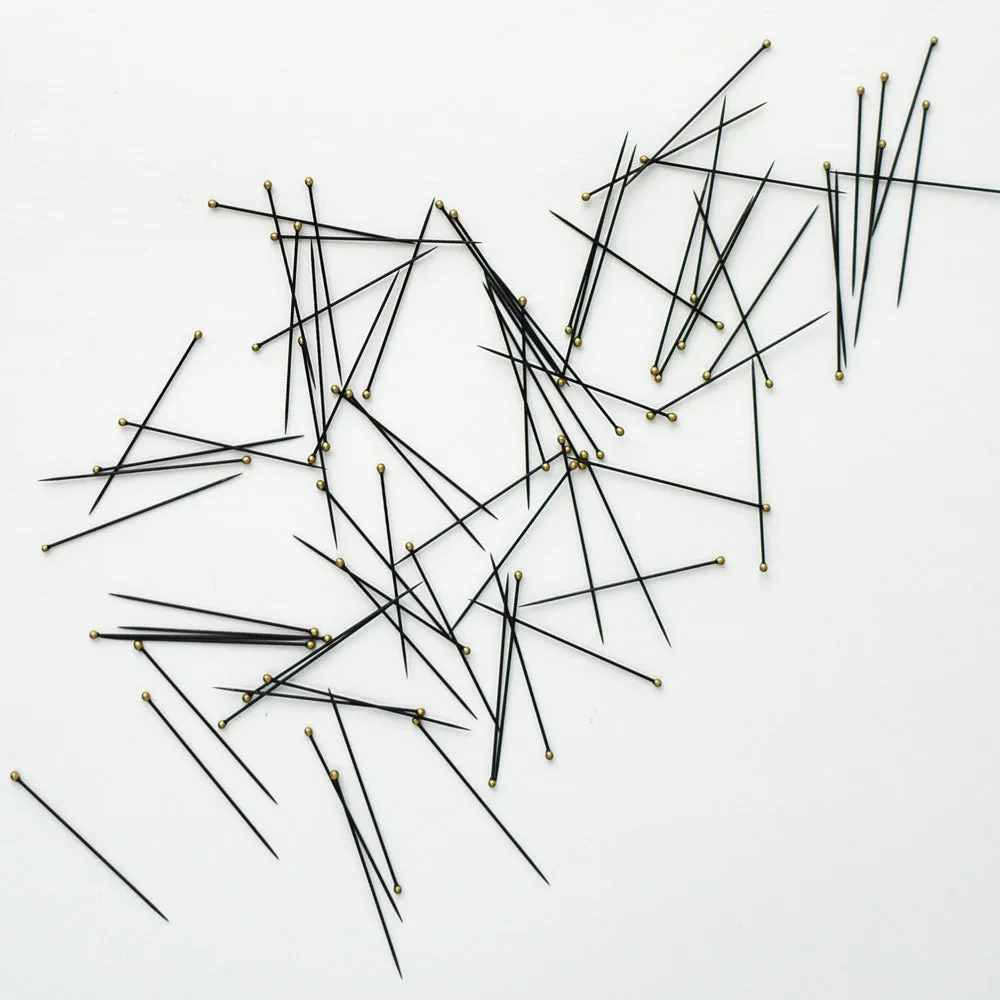 Black Enamelled Sewing Pins
