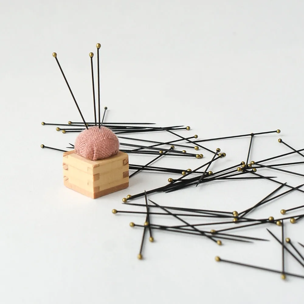 Black Enamelled Sewing Pins
