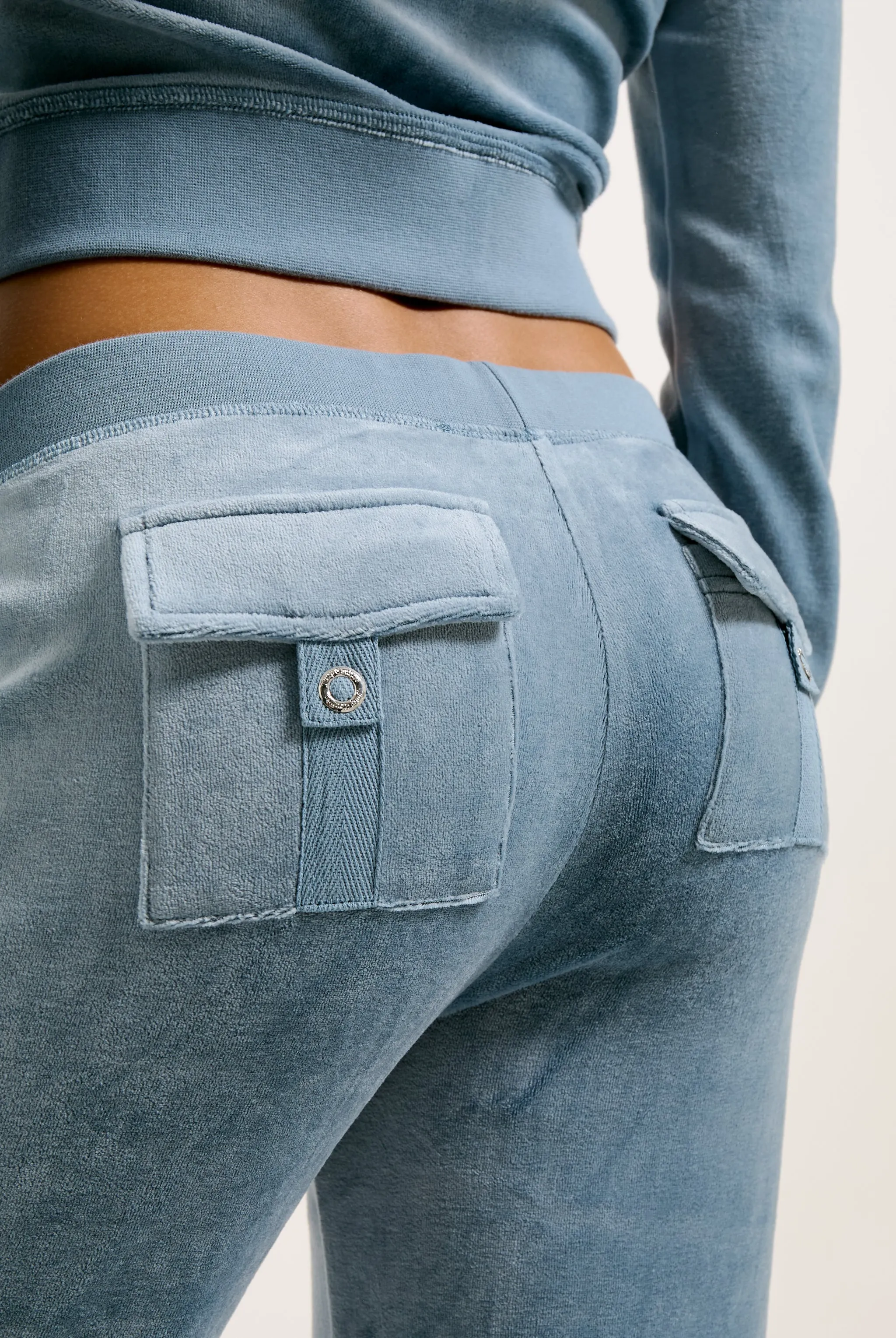 BLUESTONE  ULTRA LOW RISE BAMBOO VELOUR HERITAGE POCKETED BOTTOMS