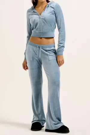 BLUESTONE  ULTRA LOW RISE BAMBOO VELOUR HERITAGE POCKETED BOTTOMS