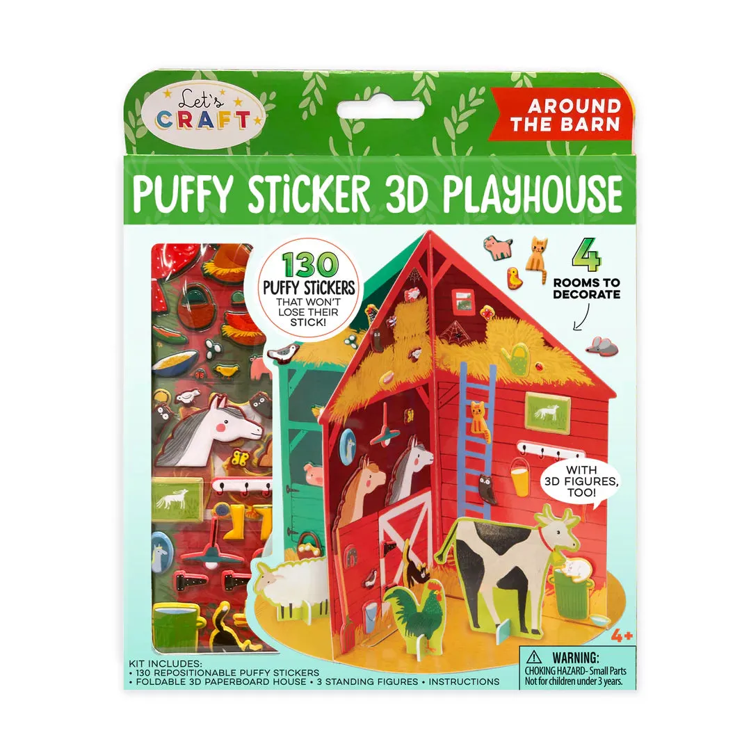 Bright Stripes - Puffy Stickers - House Barn