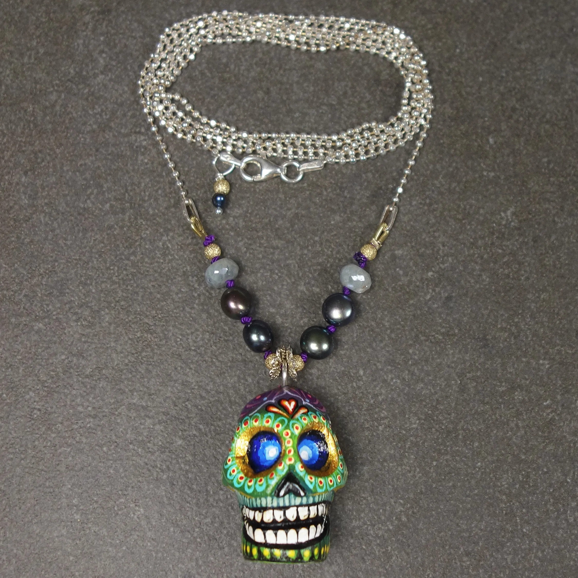 Calavera Colorada necklace