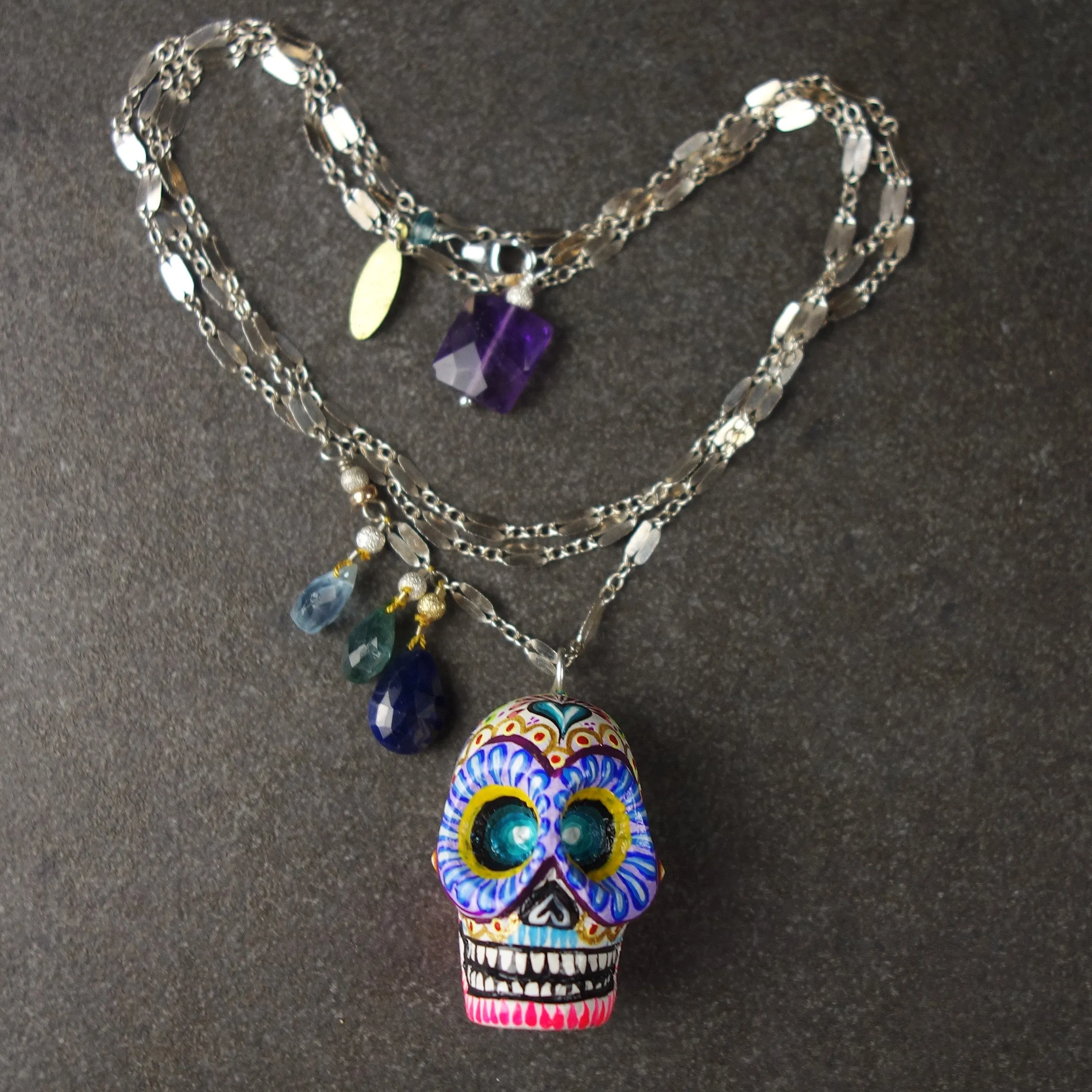 Calavera Colorada necklace