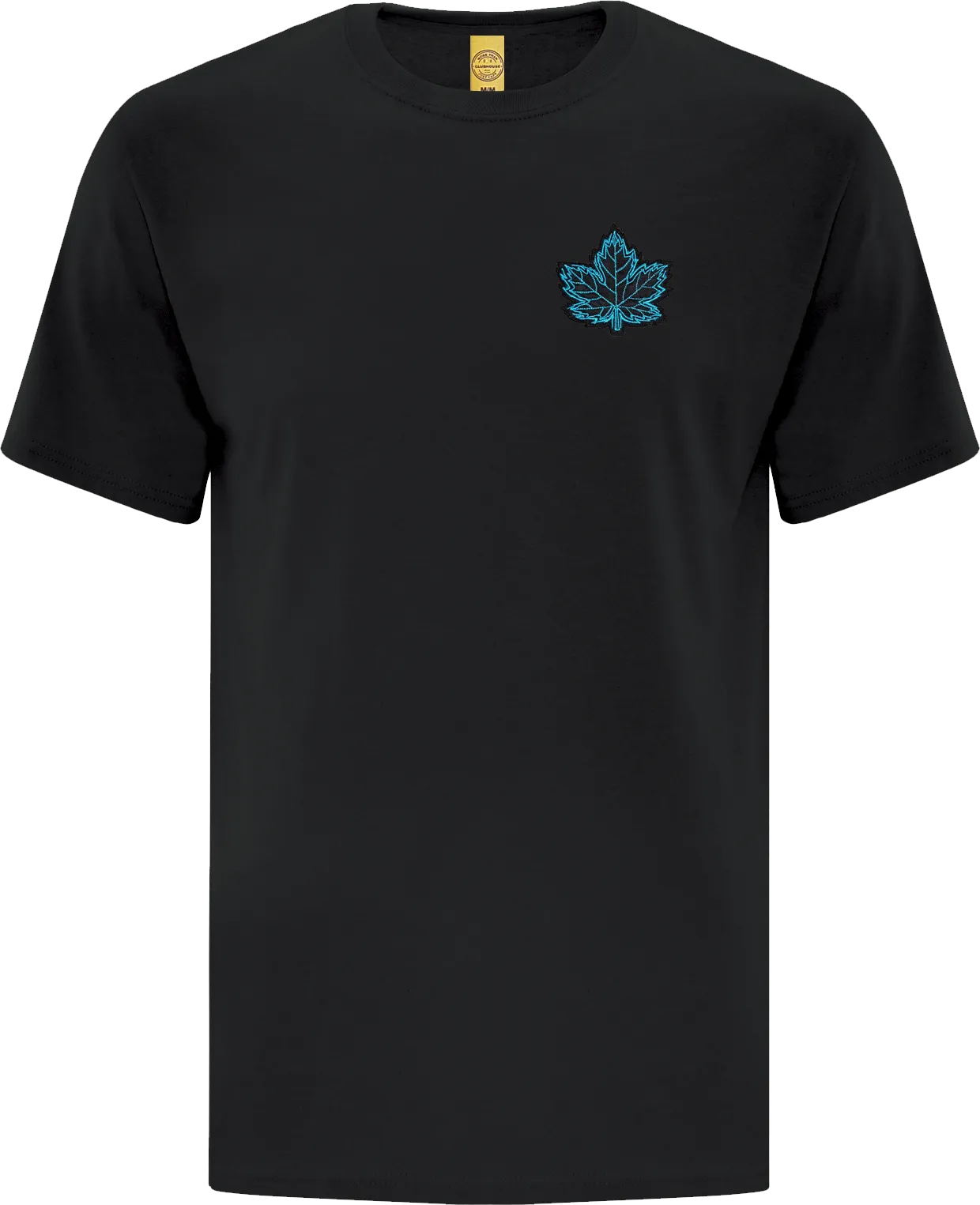 Canada Mighty Maple T-Shirt Black Bright Blue