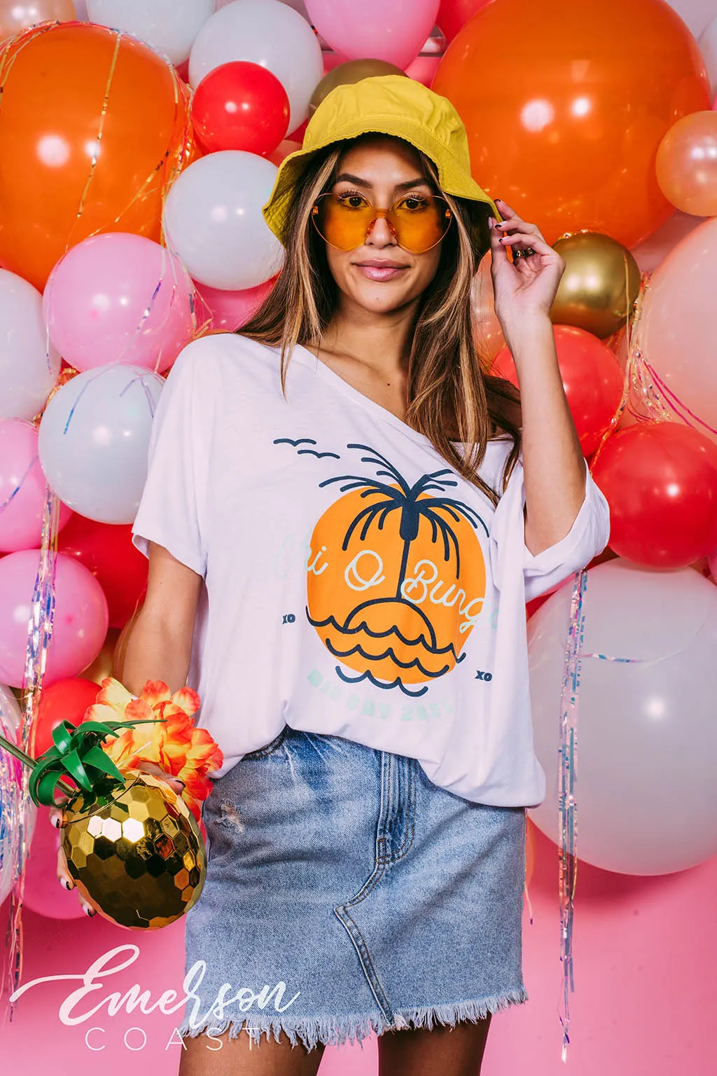 Chi O Bunga Bid Day Slouchy Tee