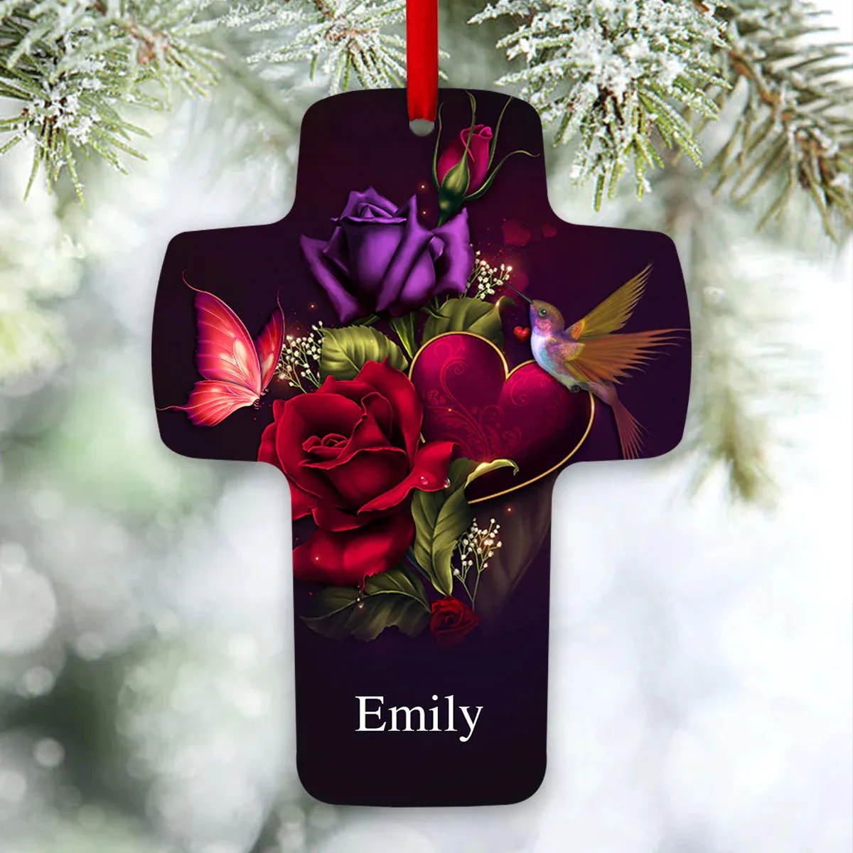 Christianartbag Ornament, God Has Given Us Power And Sound Mind 2 Timothy 1:7, Christmas Ornament, Christmas Gift, Personalized Ornament.