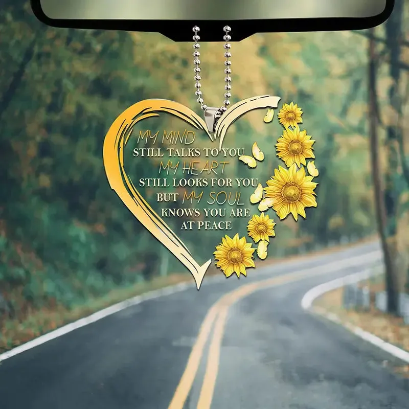 Christianartbag Ornament, Heart Sunflower Butterfly, Christmas Ornament, Christmas Gift, Personalized Ornament, CABOM01250923.