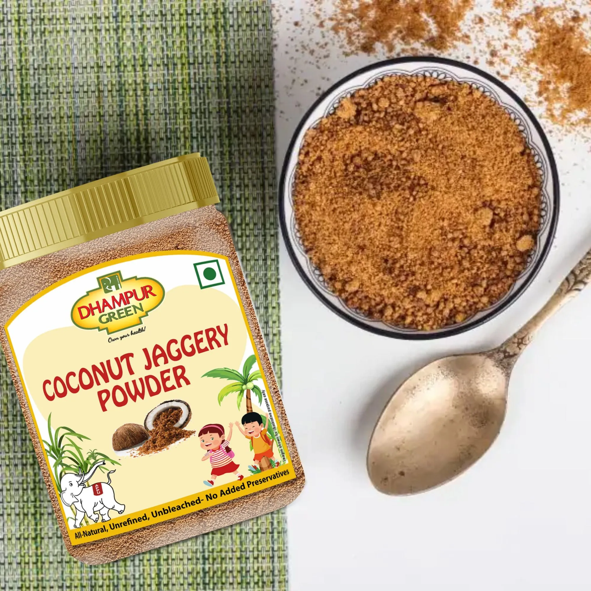 Combo Jaggery & Candy | Coconut Jagger Powder 250gm | Palm Jaggery Powder 250gm | Palm Mishri (Candy) 350gm
