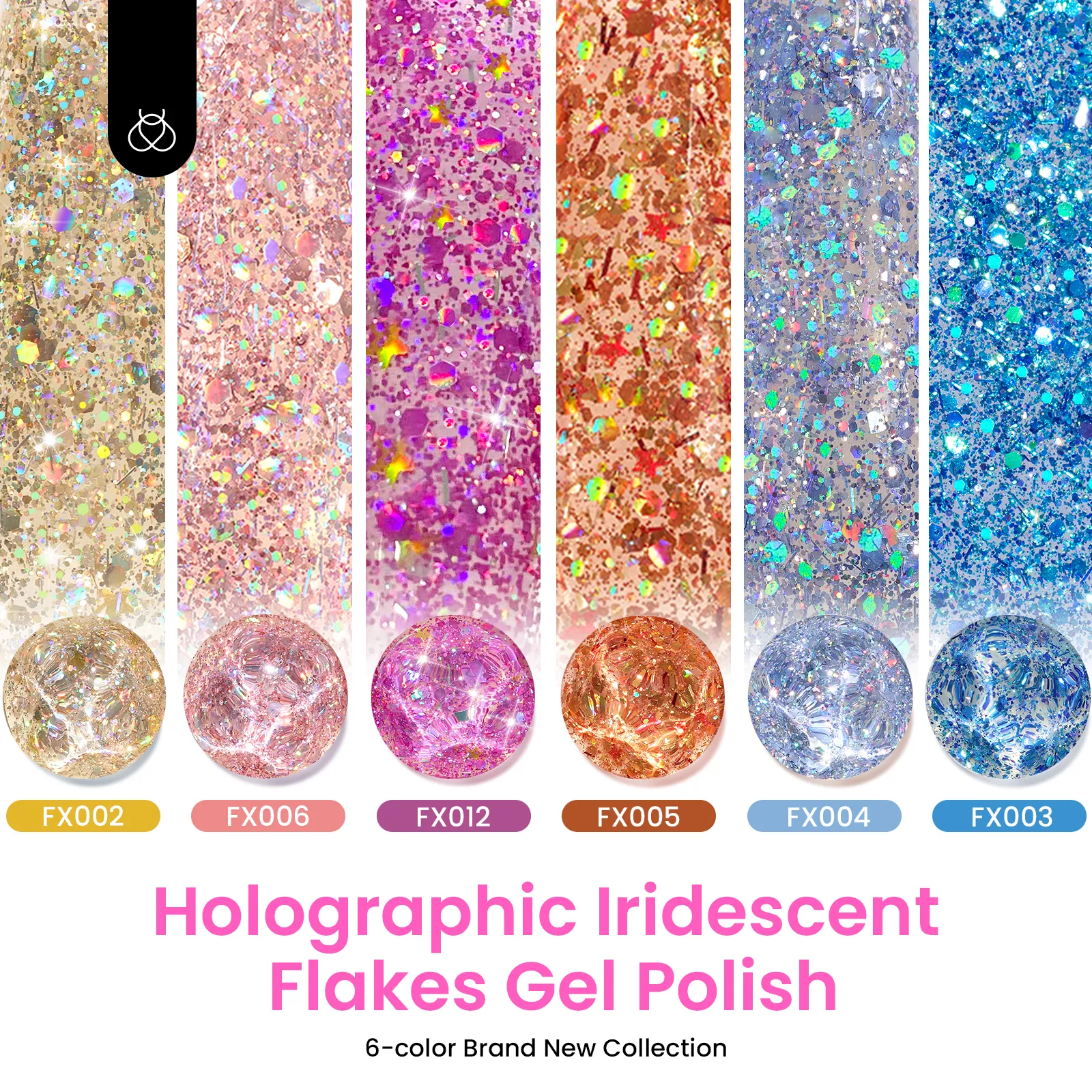 Confetti Party | 6 Colors Gel Polish Set