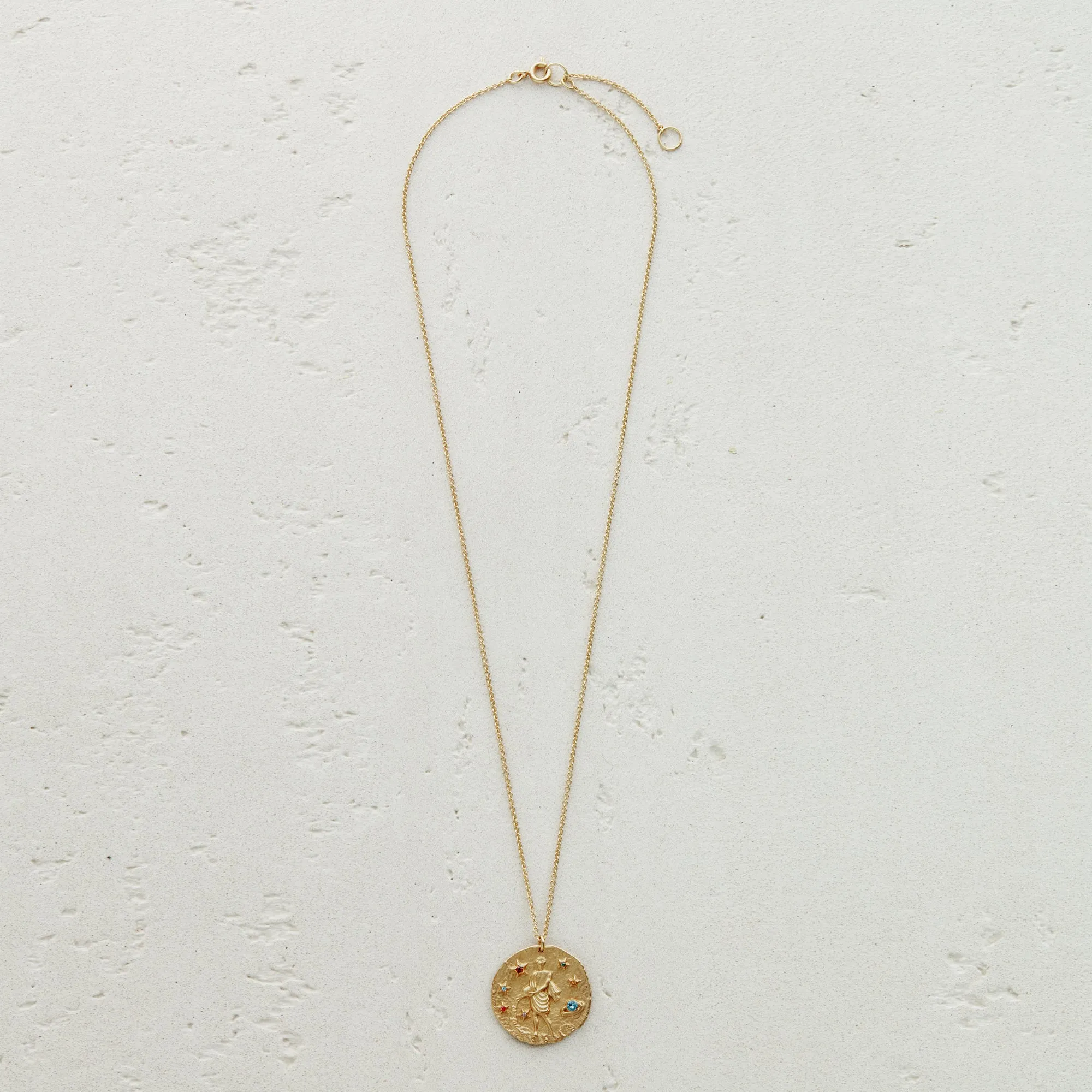Constellation Aquarius Zodiac Sign Pendant Necklace