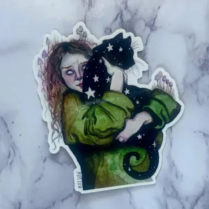 Coraline   the Cat Vinyl Sticker