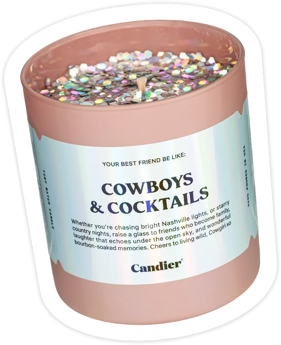 COWBOYS AND COCKTAILS CANDLE