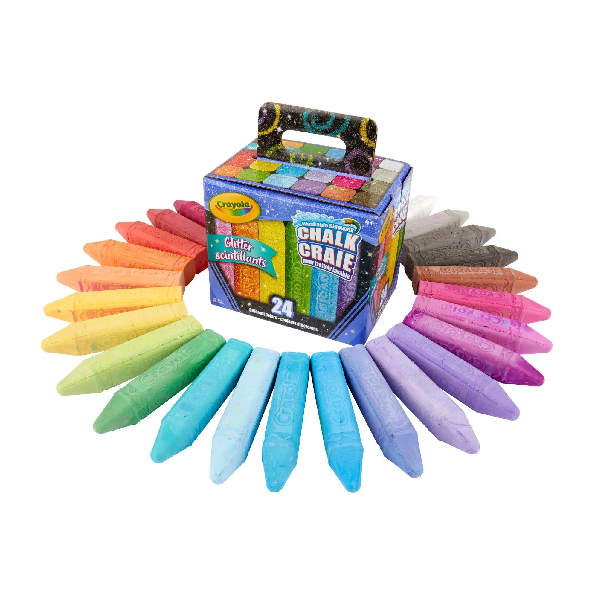 Crayola Glitter Sidewalk Chalk(24 count)
