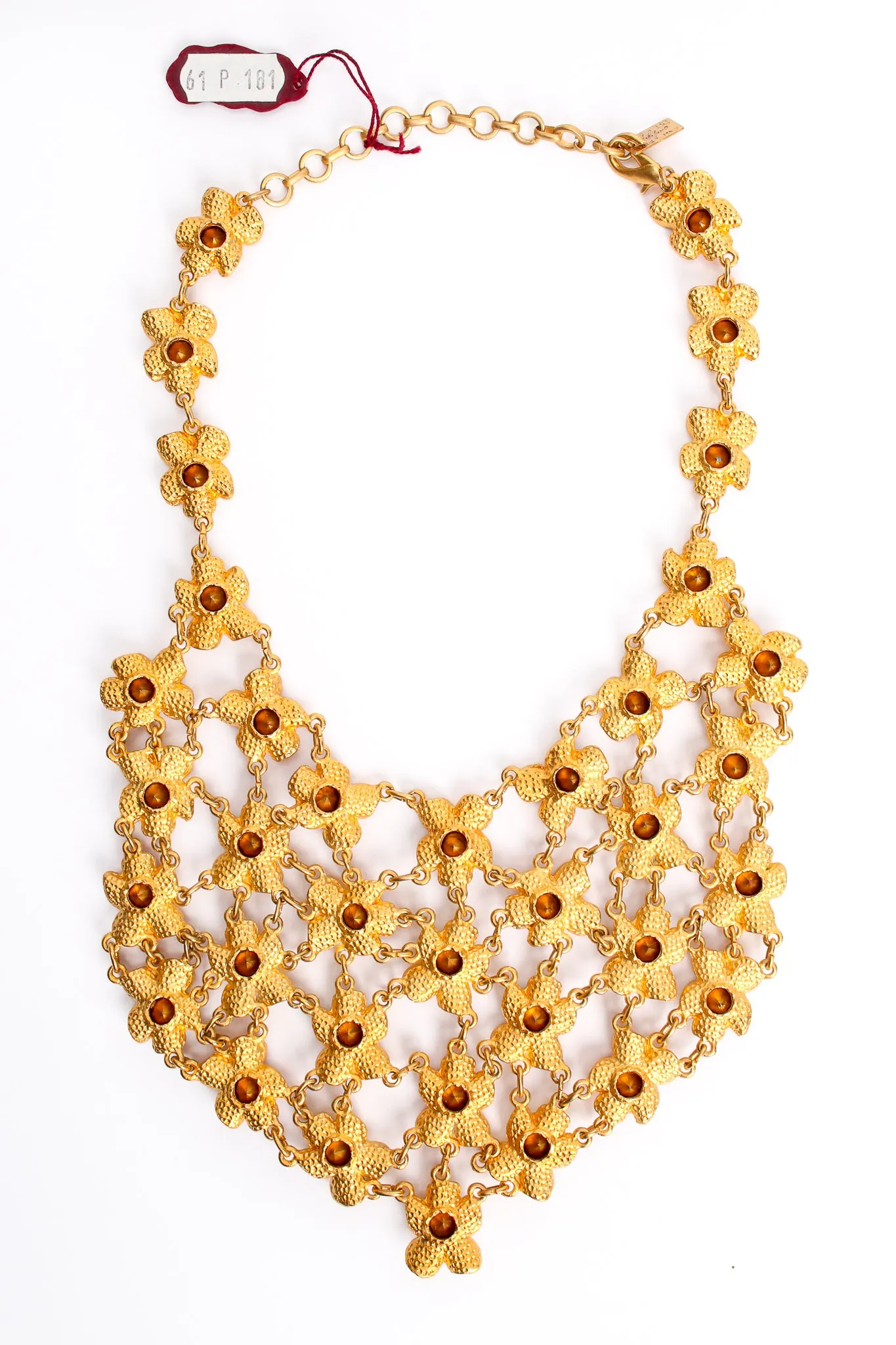 Crystal Blossom Bib Necklace