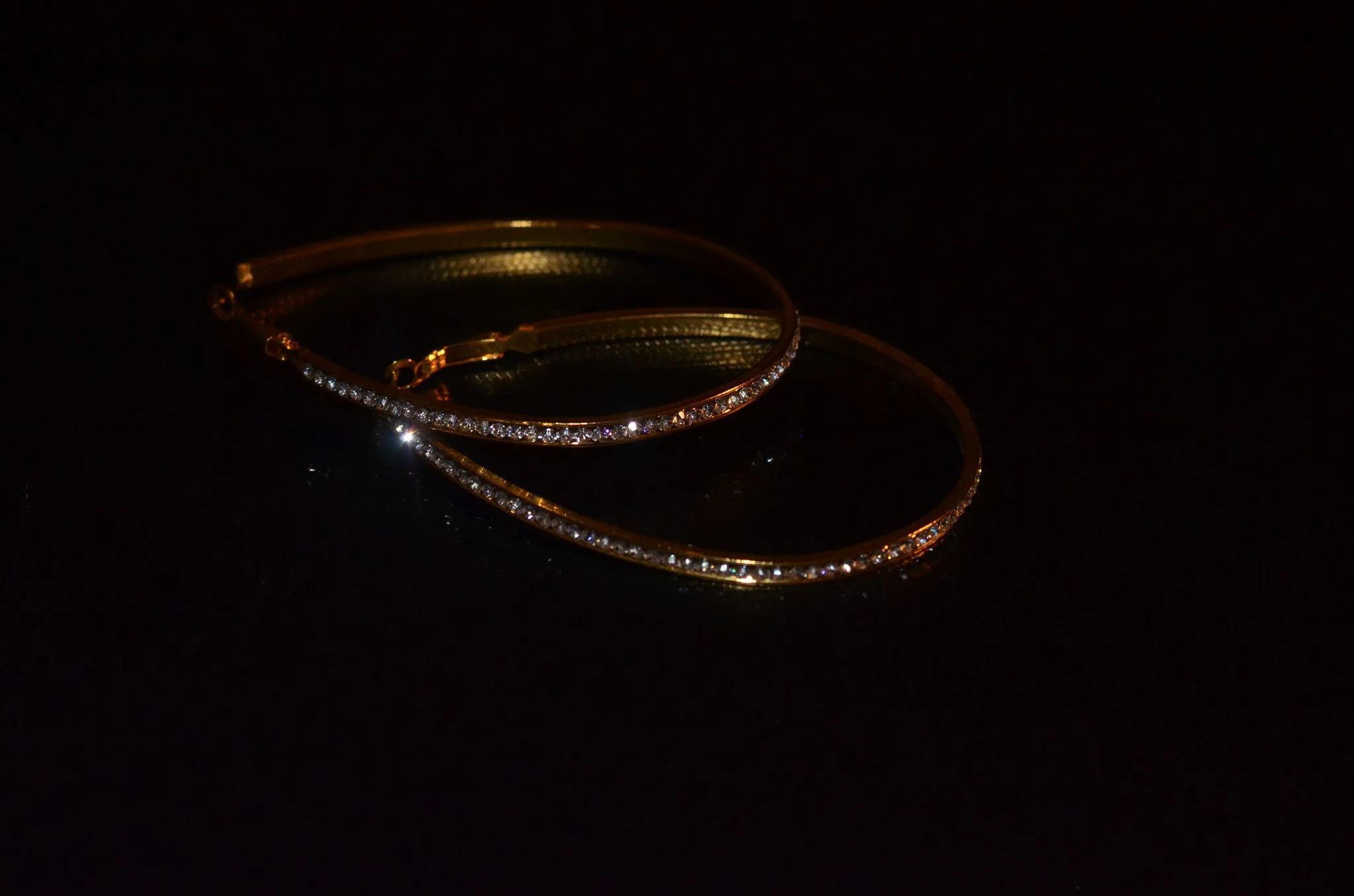 Crystal Hoops