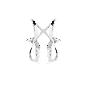 Crystal Silhouette Ring in Silver