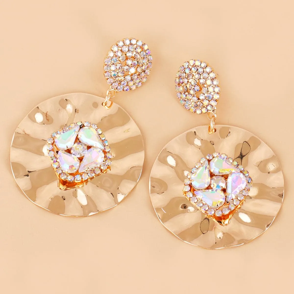 Cubic Zirconia & Crystal 18K Gold-Plated Drop Earrings