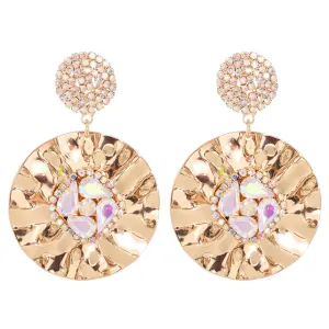 Cubic Zirconia & Crystal 18K Gold-Plated Drop Earrings