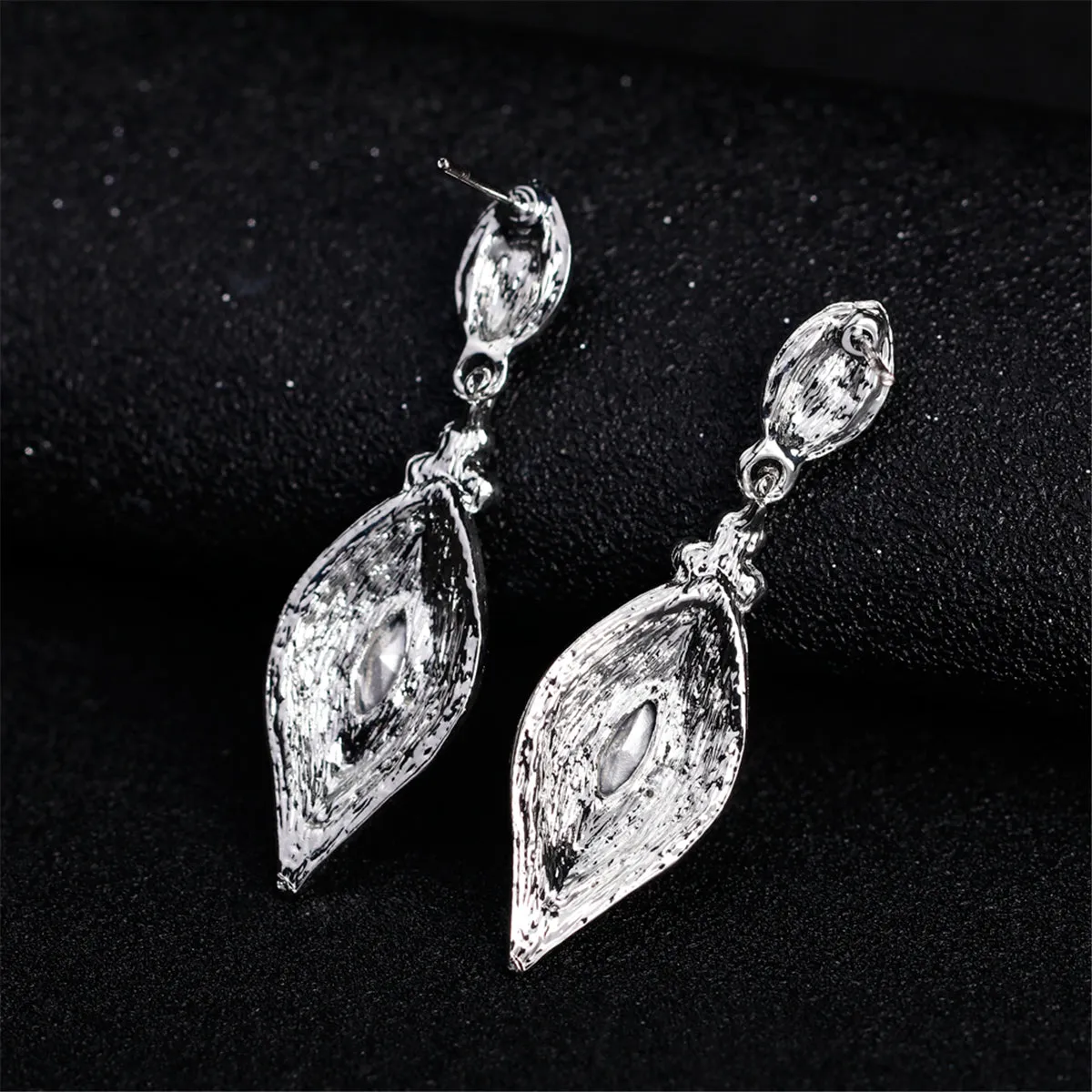 Cubic Zirconia & Crystal Marquise-Cut Drop Earrings