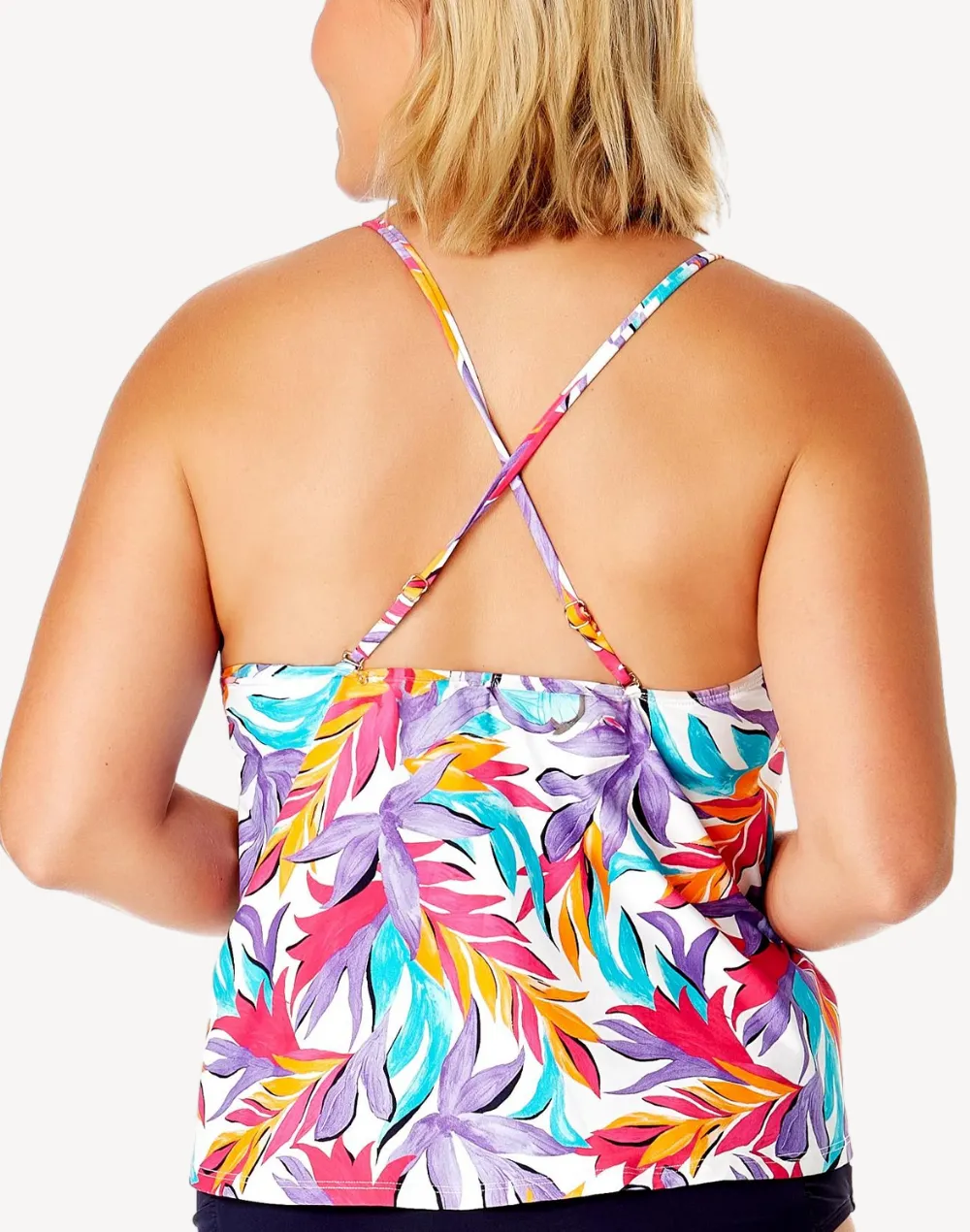 Dance Floor Palm Easy Tri Tankini Top