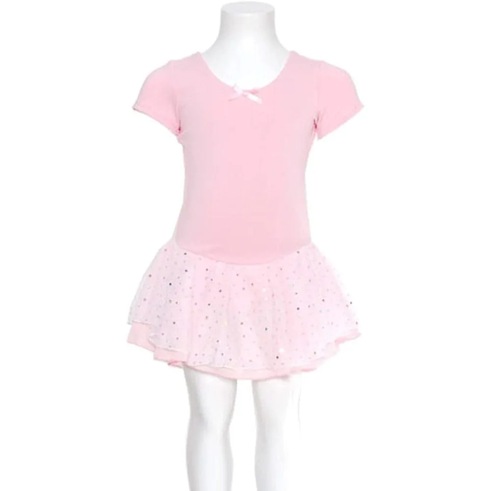 Danshuz 293 Holo Skirted Short Sleeve Ballet Dress - Girls